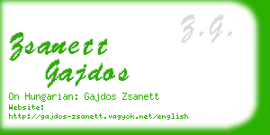 zsanett gajdos business card